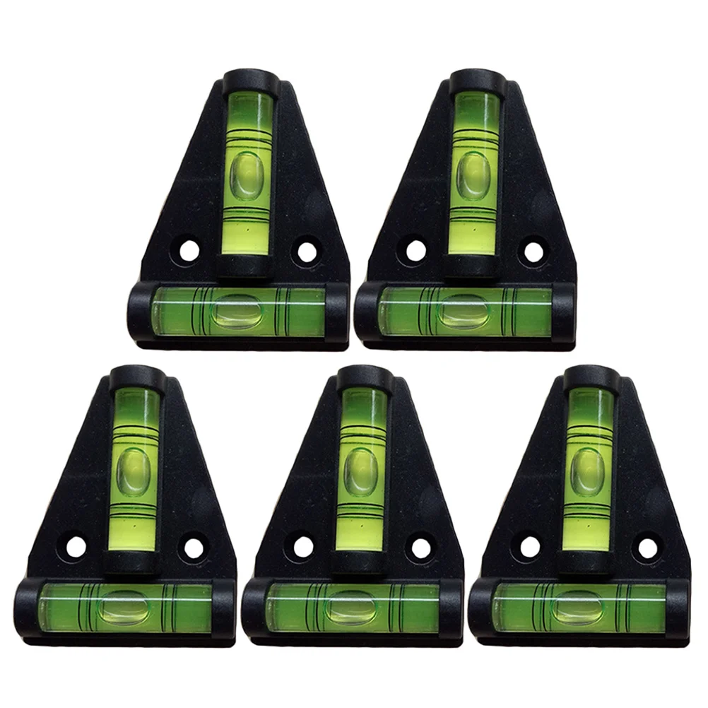 

5Pcs Bubble Level Spirit Level Mini T Shape Precision Triangle Bubble Levels for Picture Hanging DIY Installation Horizontal