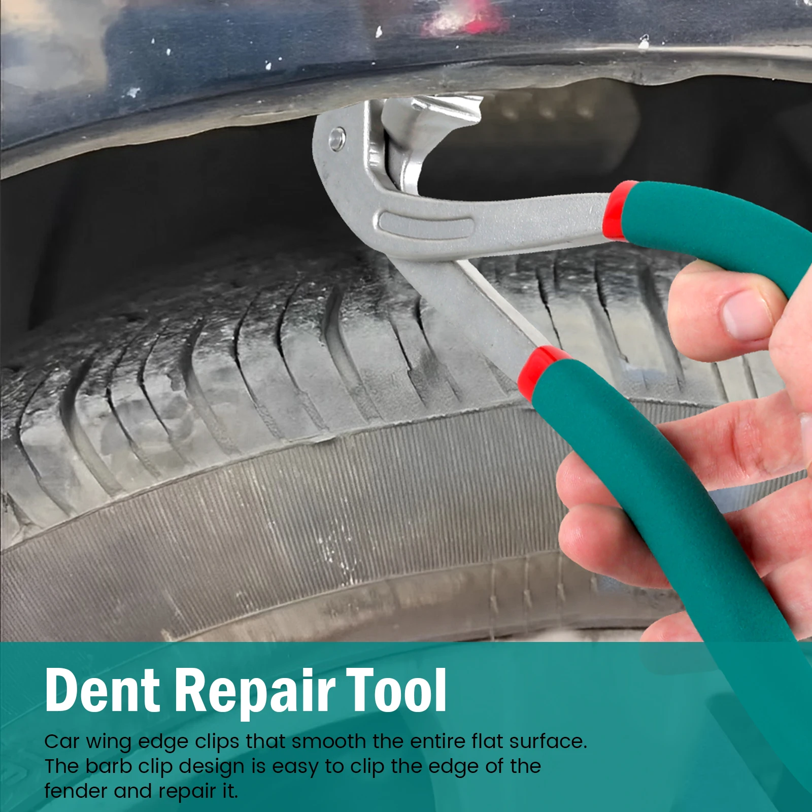 Car Fender Edge Repair Tool Paintless Dent Repair Kit Autobody Repair Tools Car Edge Trimming Pliers Flat Hole Caliper Tool Clip