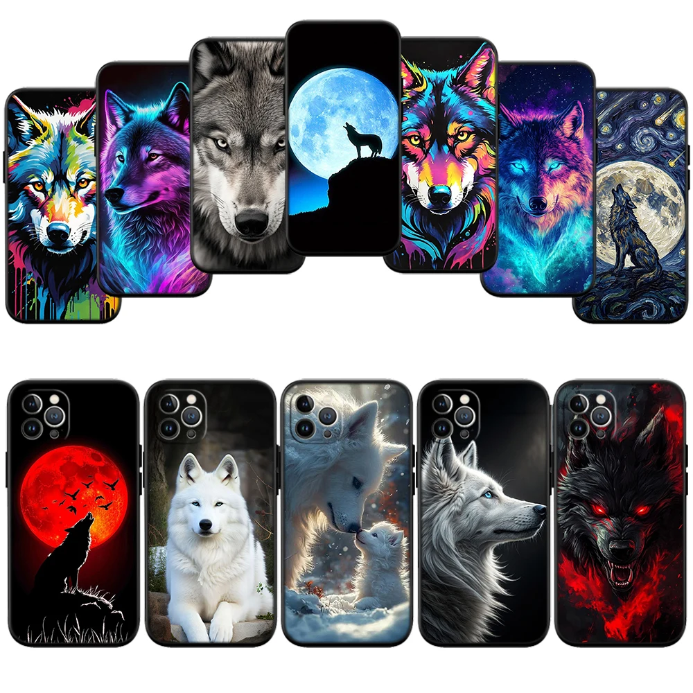 IO5 Animal Wolf Phone Case for Motorola Moto Edge 60 60s 70 G86 G56 G54 E14 G04S G45 G54 G64 Pro Power Neo Fusion