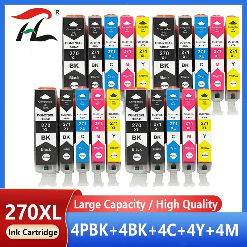 20X PGI-270 Hộp Mực Sử Dụng Cho Máy In Canon PGI270 CLI271 Ngoài Canon Pixma MG6820 MG6821 MG6822 MG5720 MG5721 MG5722 MG7720