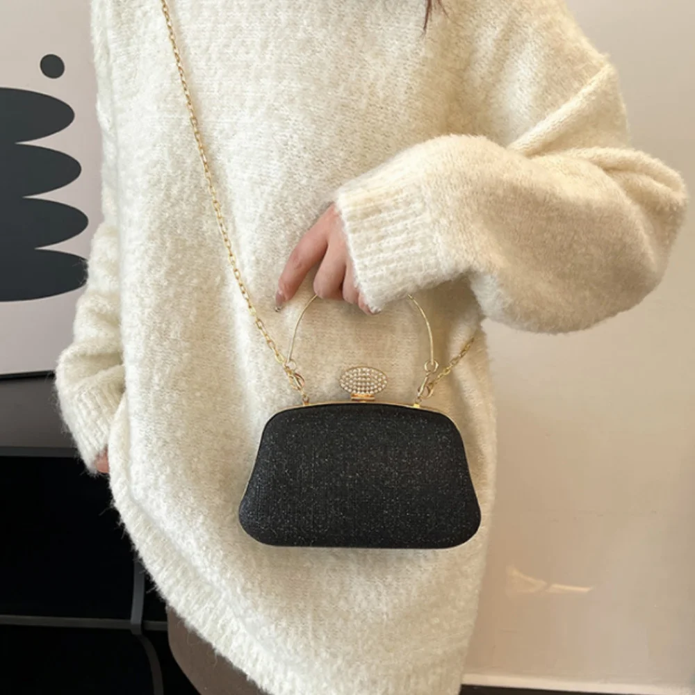 Новая женская вечерняя сумка с цепочкой, вечерняя сумка на плечо, роскошная винтажная банкетная сумка, женские свадебные клатчи, сумка через плечо