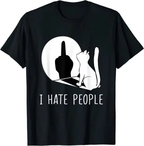 LIMITED Grumpy Kitten Cats I Don't Like People Cat I Hate People Cat T-Shirt