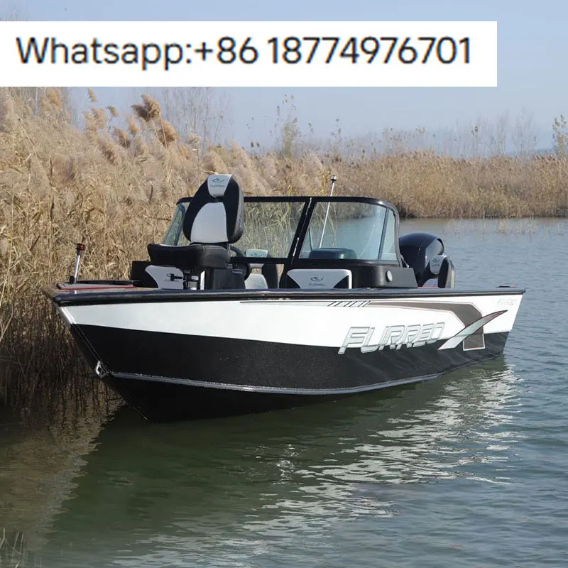 Luxury Best Quality Deep V Aluminium Outboard Bass Fishing Boat with Storage Inside Sport & Leisure Use 5.6m