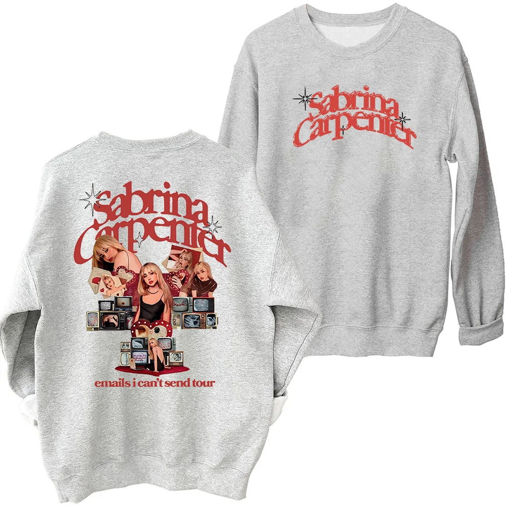 Sabrina 2024 Tour Sweatshirt Oversized Harajuku Sweatshirts Met Ronde Hals En Lange Mouwen Muziektour Fans