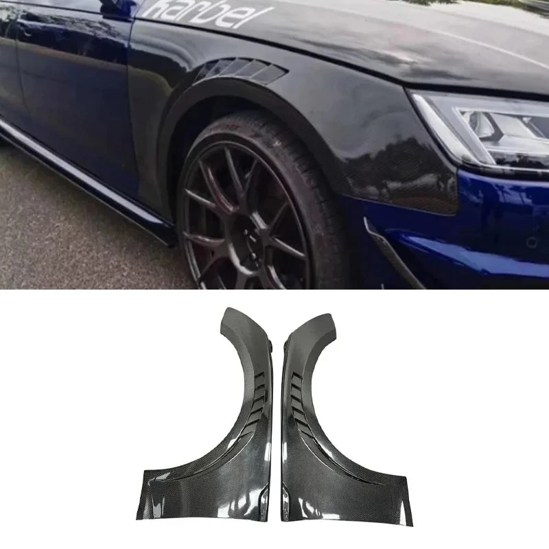 

High Quality Real Carbon Fiber Leaf Board Front Fender 2017-2019 Audi A4 S4 Auto Parts Accessories