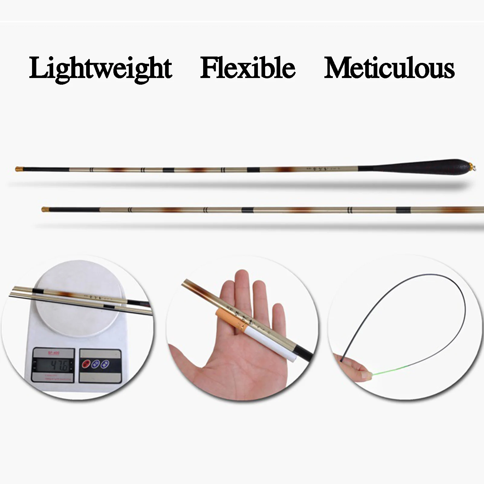 1.8m to 3m Telescopic Carbon Soft Fishing Rods Ultralight 3 Section Fishing Rods Lure Trout Mini Pole Fishing Tackle Fishing Rod