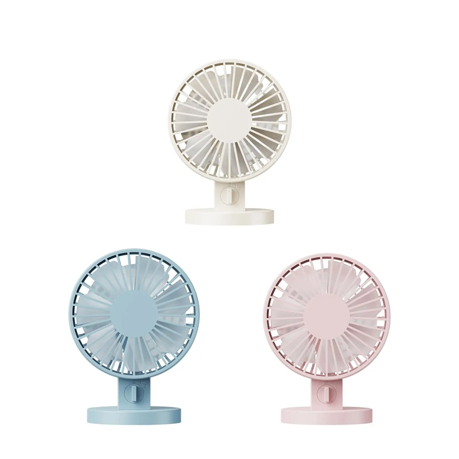 Small USB Desktop Fan Cooling Fan with 2 Speed Compact Electric Table Fan Height 13.5cm for Living Rooms Lightweight Versatile