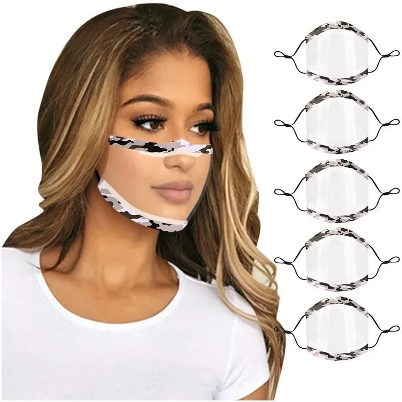 1Pcs Transparent Anti Fog and Dust Mask Reusable Washable Visual Adult Protective Face Mask Deaf Mute Lip Masks Accesorios