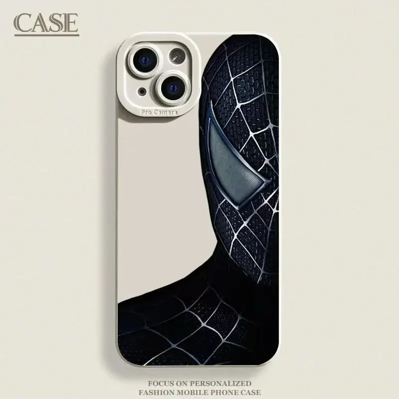 Marvel Movie Avengers Spider Man Mobile Phone Case For iPhone 14 15 11 12 13 Pro Max XS Max XR X 7 8 Plus SE2 ShockProof Cover