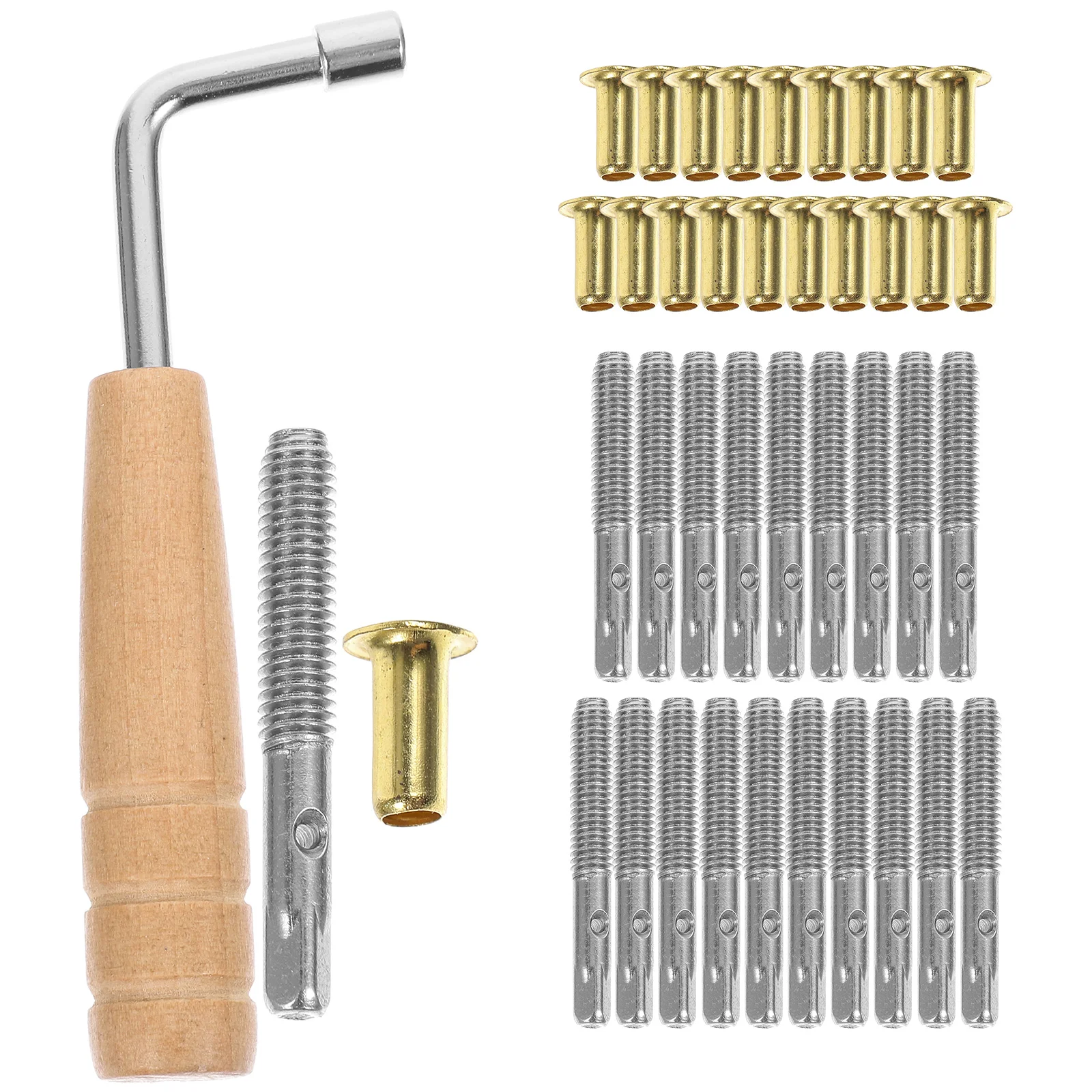 

1 Set Lyre Harp Pegs Steel Material Durable Practical Easy Use Accessories Tuning Pegs Replacement Parts For Lyre Harp Pin Nail