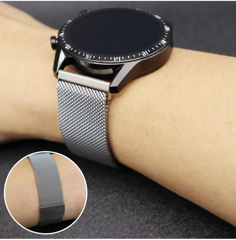 Correas de 18mm 22mm para HUAWEI WATCH GT 4 5 41mm 4/5 Pro 46mm 42mm correa de metal magnética pulsera HUAWEI watch 4-4 Pro Band
