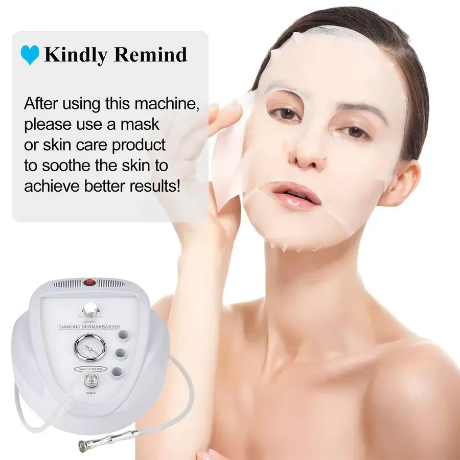 Diamond Microdermabrasion Machine, Mcwdoit 6568cmHg Suction Power Professional Dermabrasion for Skin Peeling Rejuvenation Liftin