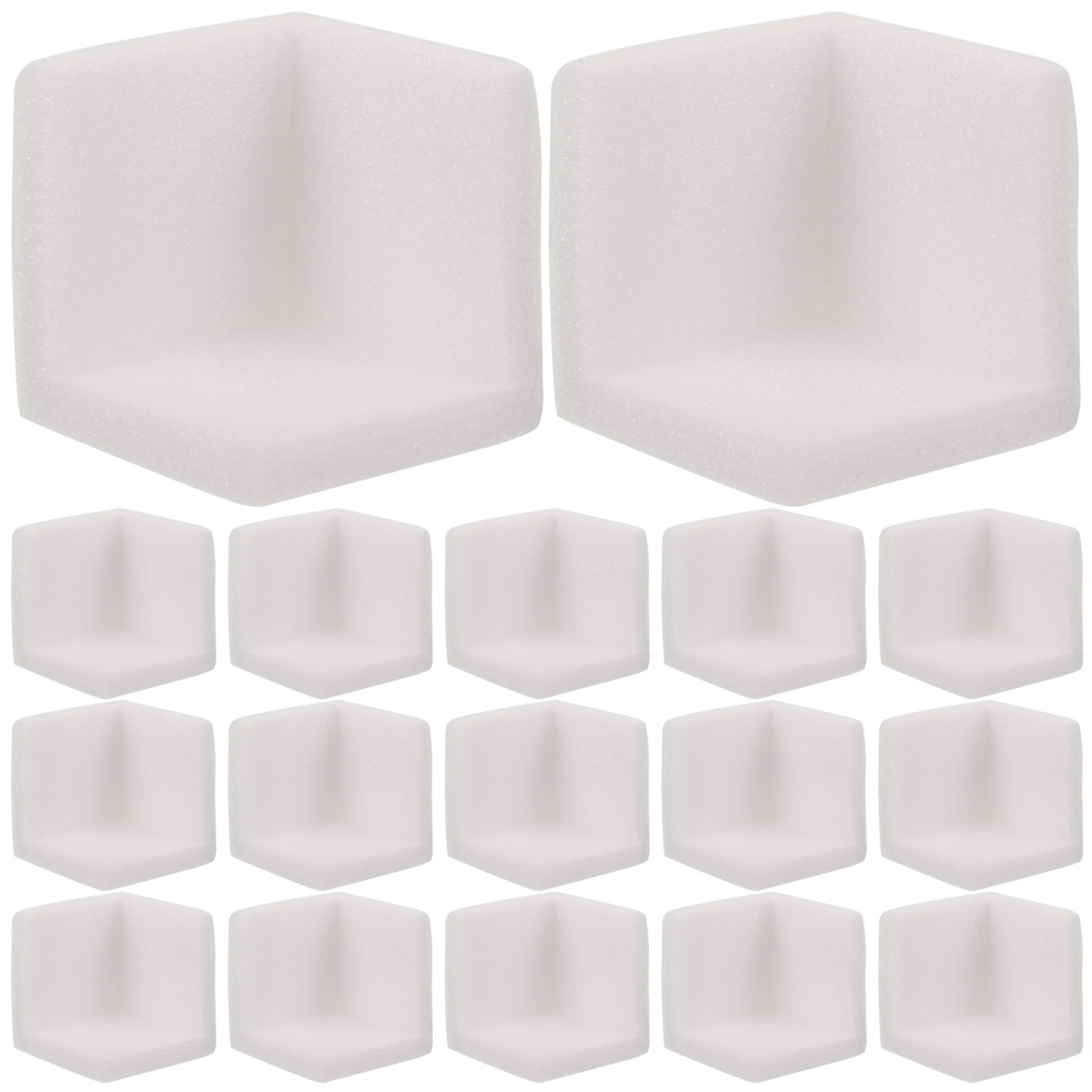 50Pcs Corner Protectors Expanded Polyethylene Soft Cushioning Table Corner Guards Furniture Picture Frame Packaging Safety