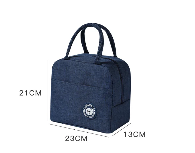 Thick Insulated Lunch Box Portable Outdoor Picnic Bag Student Meal Box Handbag Convenient Carry-On for Picnics And School