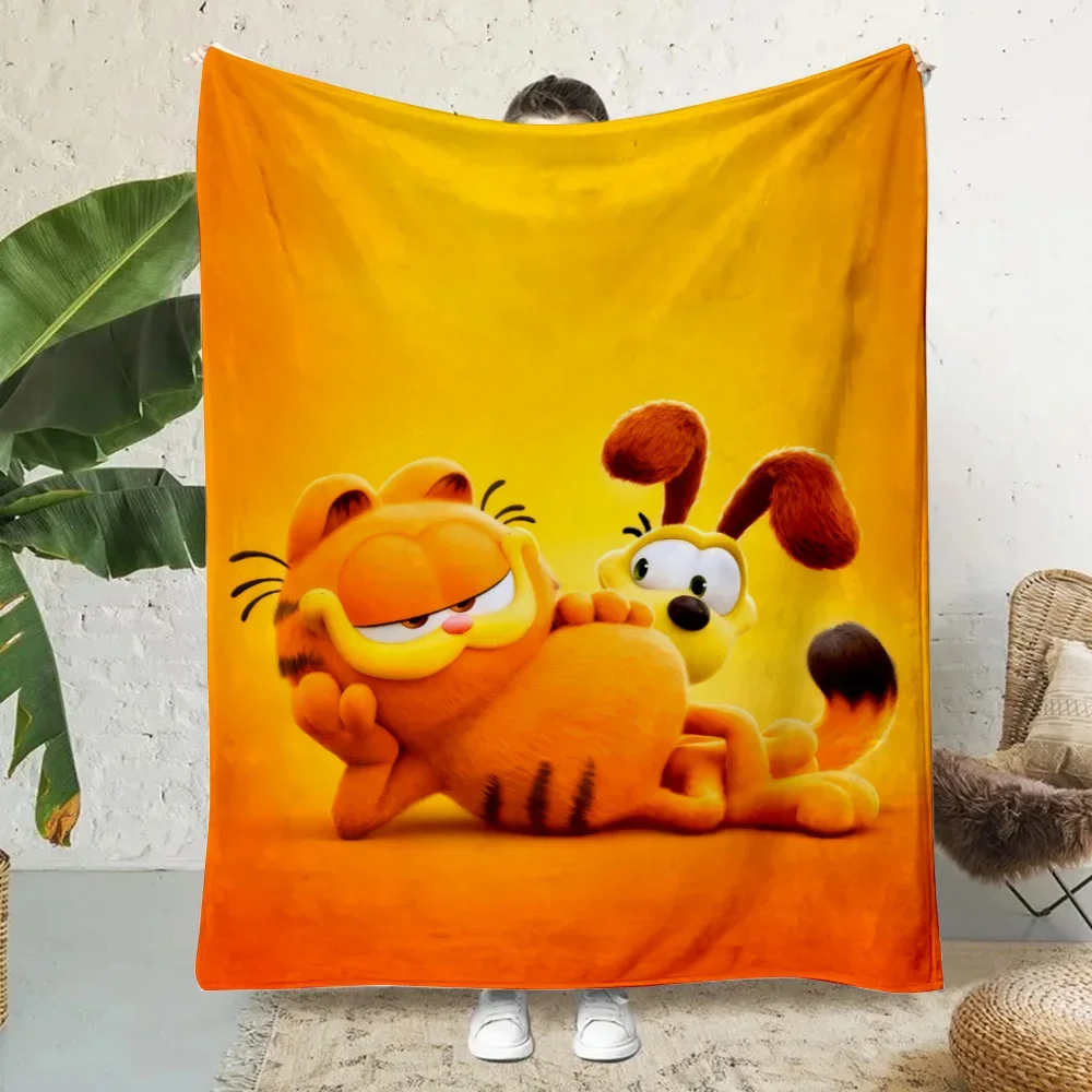 Cartoon Garfields Comedy F-Film Printed Picnic Blankets Warm Blanket Soft and Comfortable Blanket Home Travel Birthday Gift