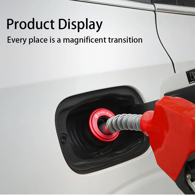 فولفو غطاء خزان الوقود الوقود تحذير ملصقات معدنية اكسسوارات لفولفو XC90 V90 V60 XC60 V40 S80 S60 S90 C40 XC40 V70 XC70 C30