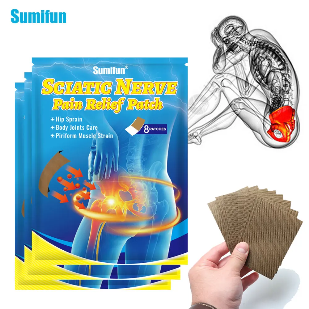 

8/16/24pcs Sumifun Sciatica Patch Hip Leg Pain Relief Sticker Piriformis Joint Orthopedic Medical Plaster Arthritis Painkiller