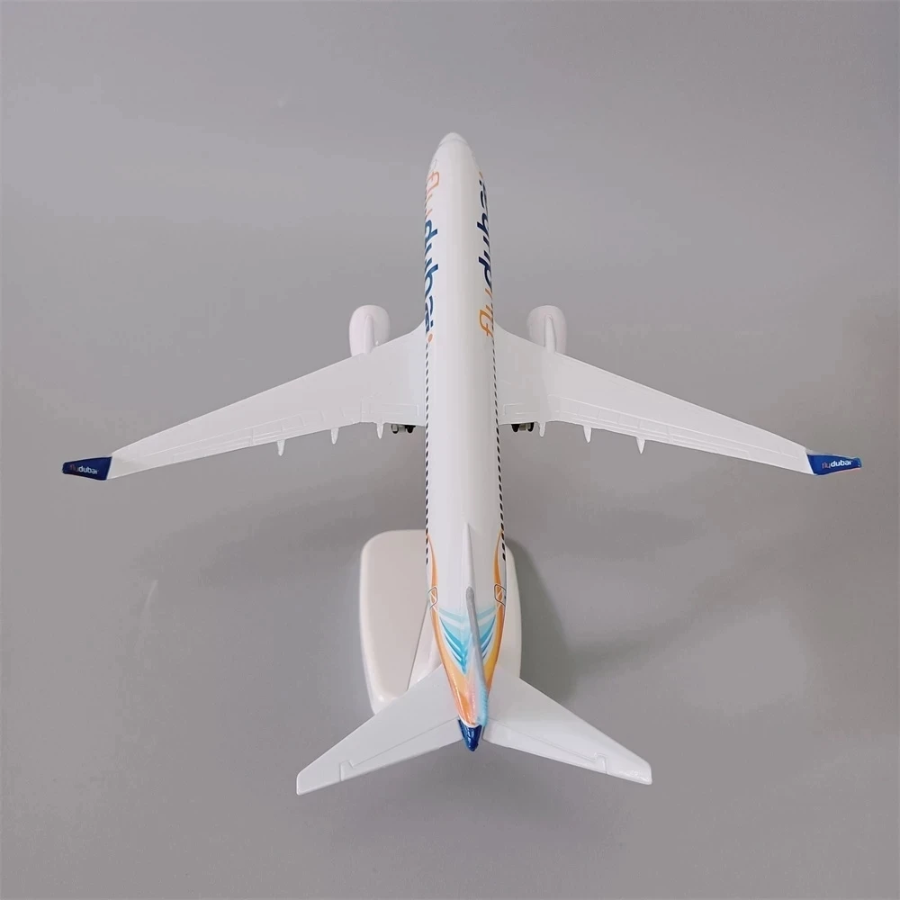 20cm Alloy Metal Air Fly Dubai Airlines B737 Diecast Airplane Model Dubai Boeing 737-800 Airways Plane Model Aircraft w Wheels