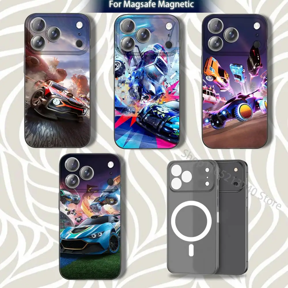 

cool R-Rocket L-League Game Frosted Phone Case For iPhone 17,12,11,14,13,15,16,Plus,Air,Pro,Max,E,Mini for MagSafe Magnetic Grey