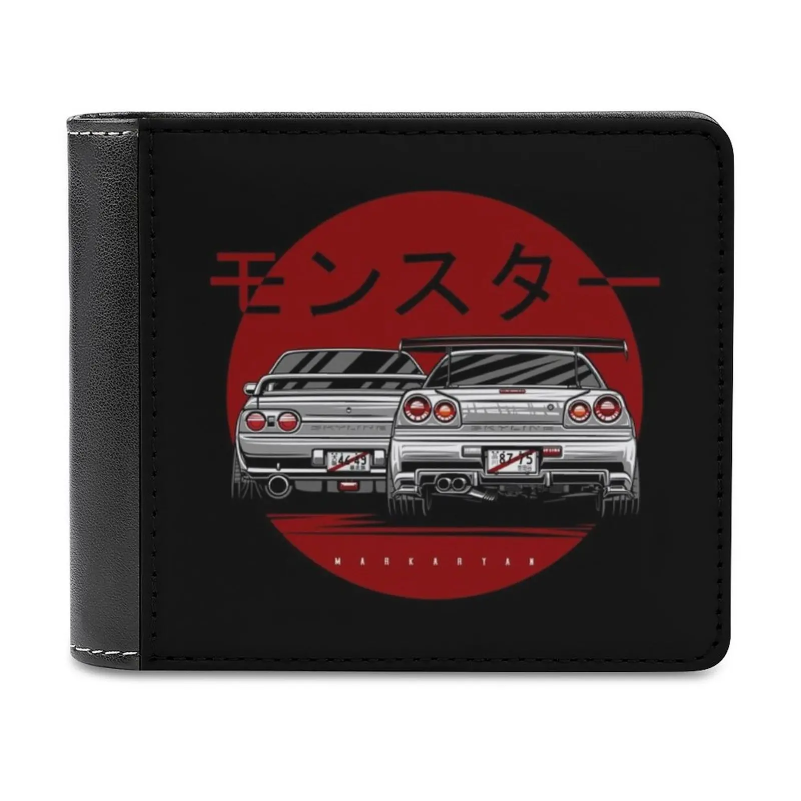 

Skyline Gtr R34 And R32 Fashion Credit Card Wallet Leather Wallets Personalized Wallets For Men And Women Car Cars Motors
