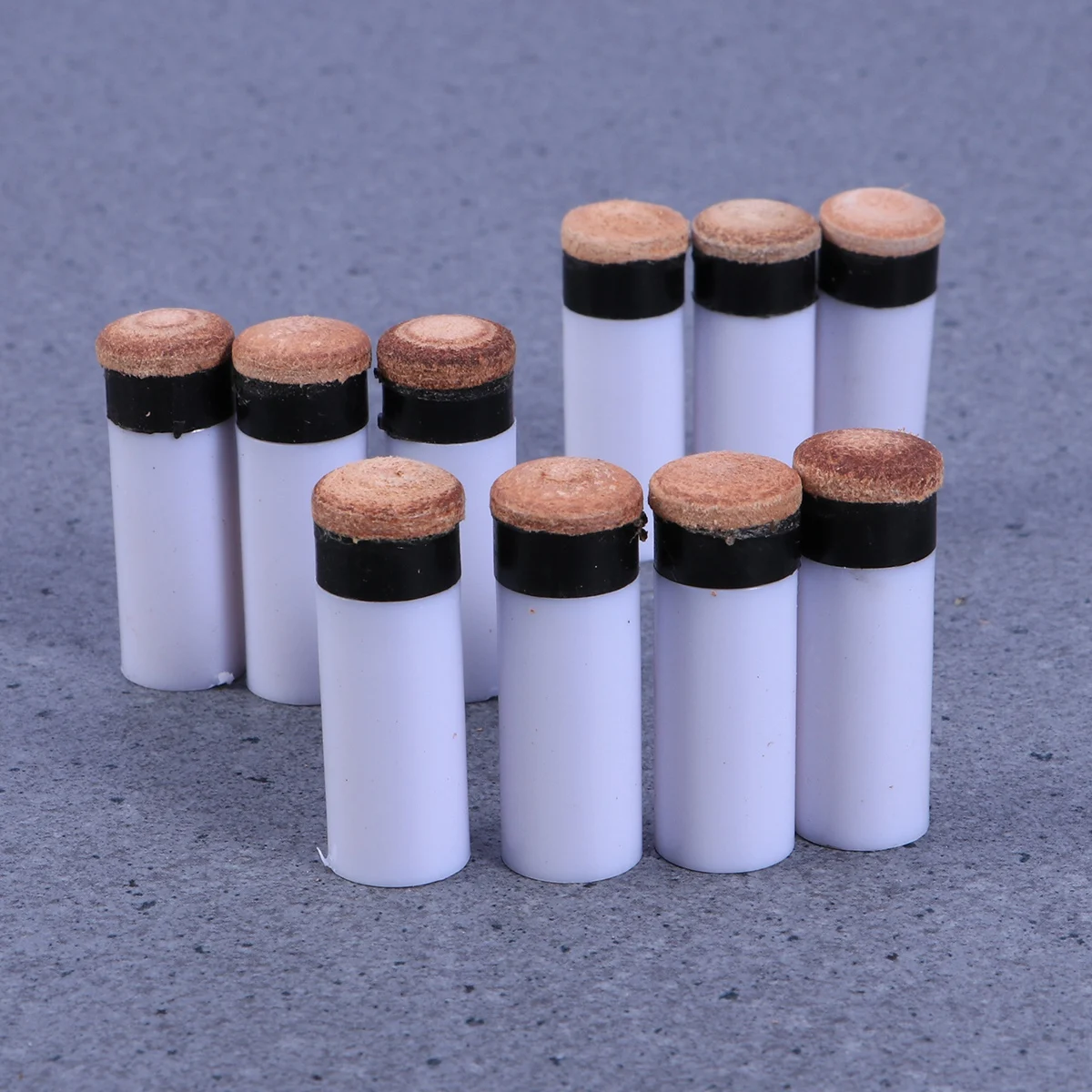 

15pcs American Style Billiard Ferrules Replacement Screw-On Pool Accessories Hard For Cue Maintenance White
