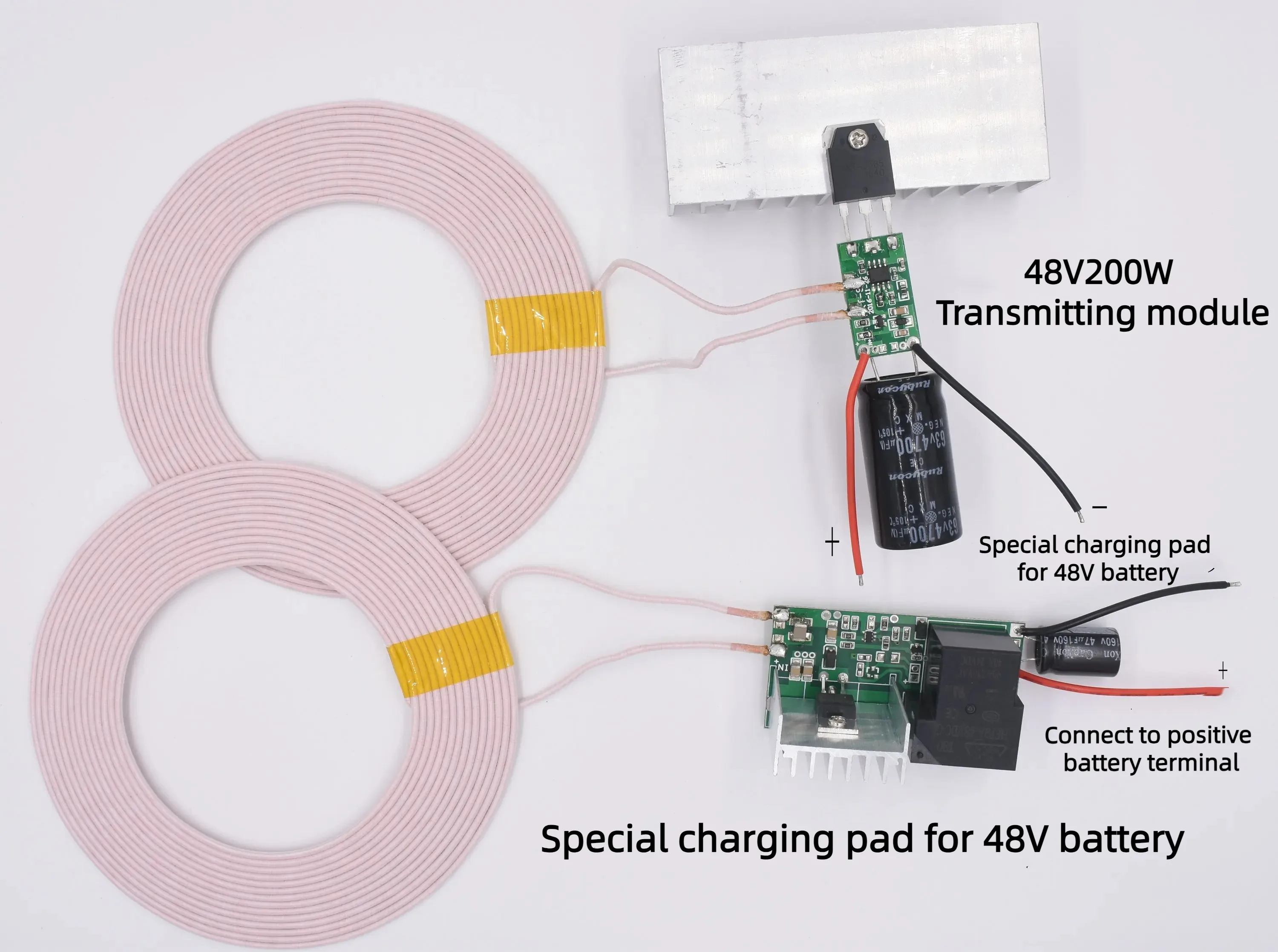 

200W 48V Power Supply 48V Output High Power Wireless Power Module