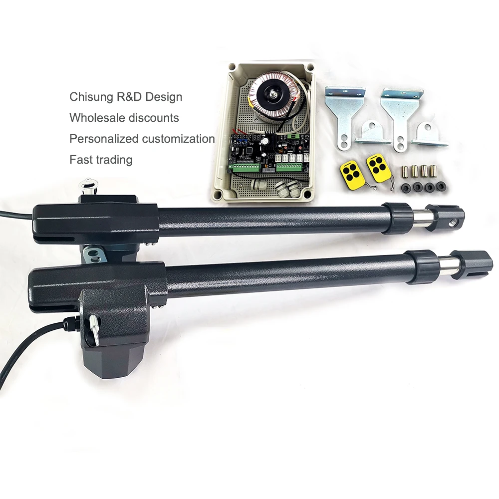 

R & D Design DC24V Двигатель Система Линейный привод Идеальный костюм Домашний автоматический открыватель распашных ворот