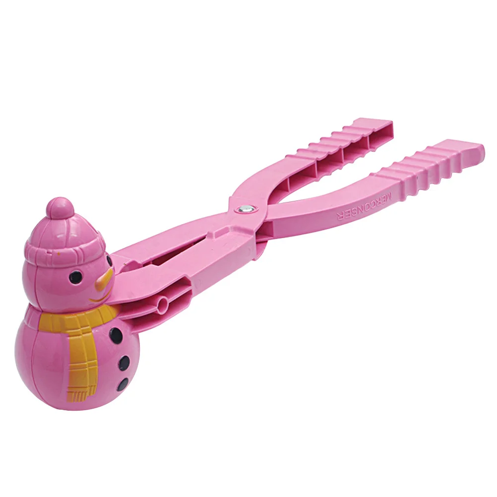 1 pz clip per palline da neve a forma di pupazzo di neve creatore rapido per accessori da combattimento per bambini all'aperto plastica antiscivolo