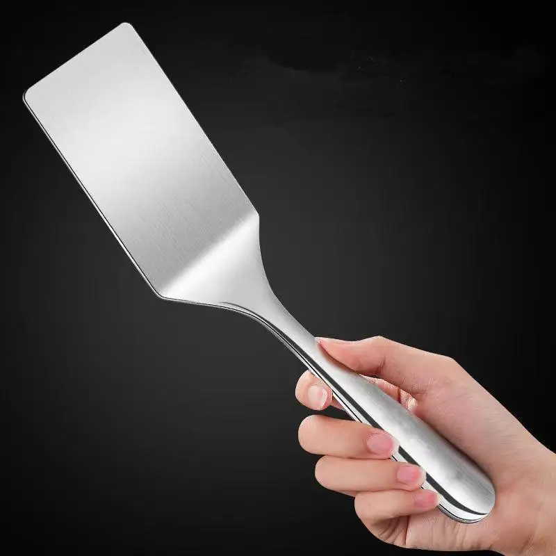 1pc Stainless Steel Spatula Pancake Hamburger Turner Cake Spatula Tiramisu Cutter Egg Steak Cooking Shovel Hand Pie Pancake Tool