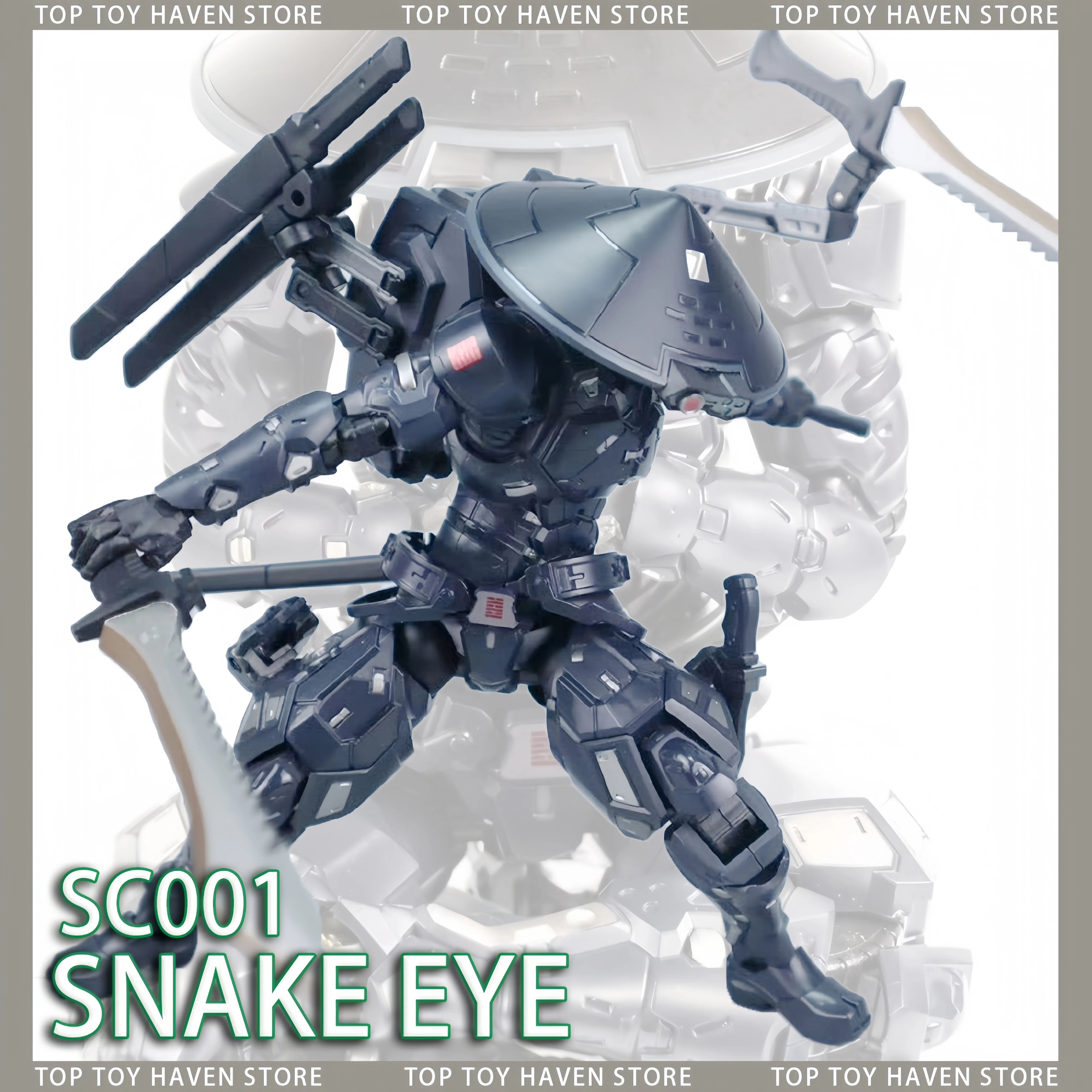 

Hot Sc001 Special Forces Snake Eyes Collectible Play Super Black Warrior Finished Figure Assembly Action Figuirne Toys Gifts