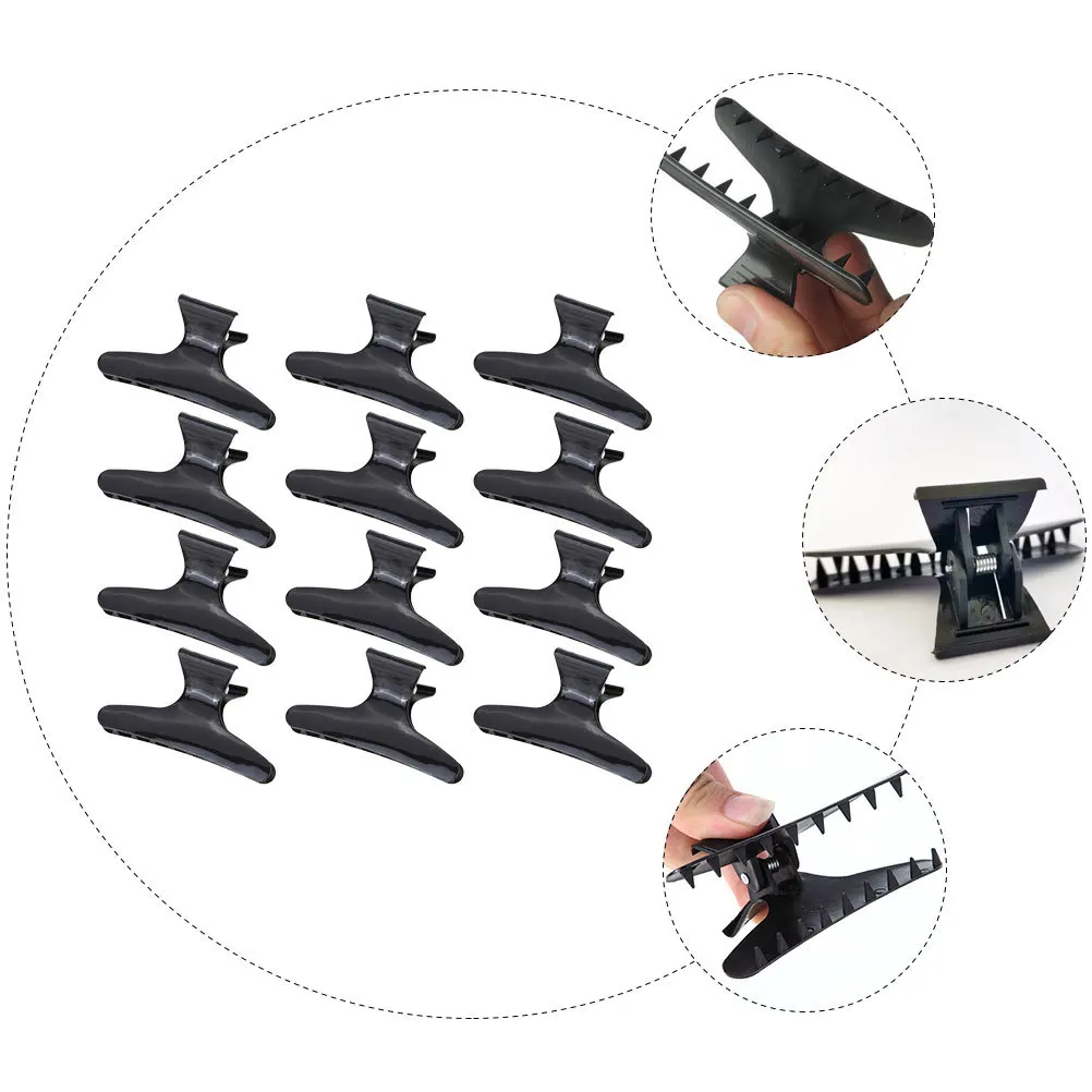 12 قطعة مقاطع تثبيت الشعر على شكل فراشة مقاطع تصفيف الشعر القوية في الصالونات دبابيس تثبيت الشعر في المنزل مشابك تصفيف الشعر #2