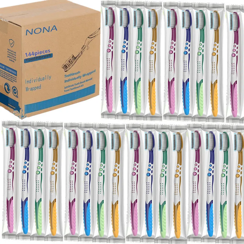 Portable Individually Wrapped Adult Soft Manual Toothbrush Travel Household Daily Oral Cleaning Hand Tooth Brush