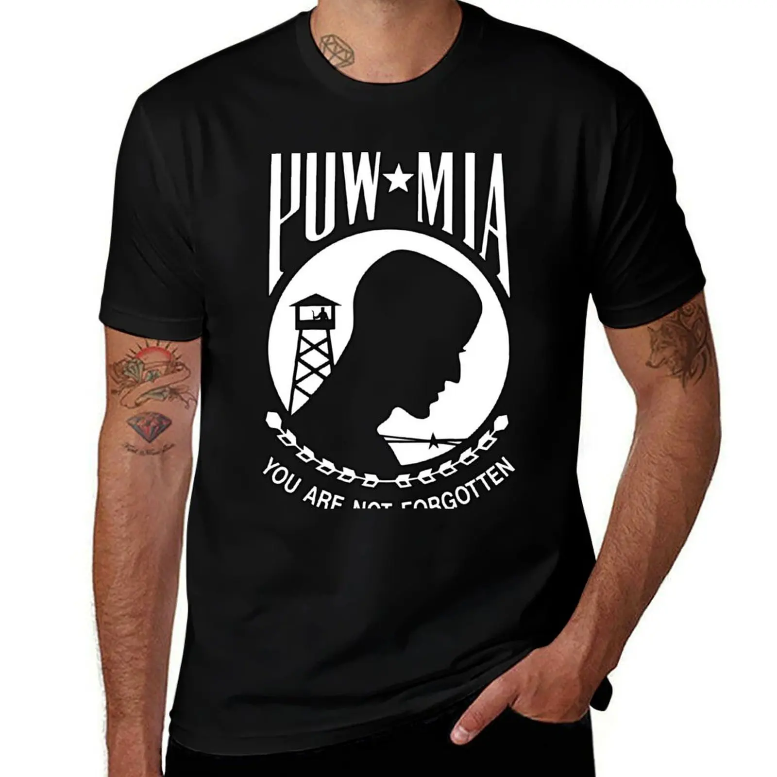 

POW MIA You are Not Forgotten USA T-Shirt cotton t shirt pack cotton t shirts high quality T-Shirt