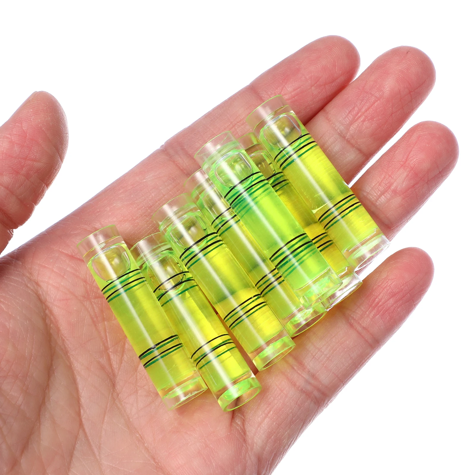 

50 pcs Mini Leveling Ruler Small High Precision Cylindrical Bubble Vials Round Tools For DIY Projects Caravans Motor Homes