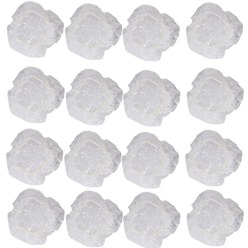 100Pcs Disposable Clear Shower Water-resistant Ear Protector Cover for Home Hotel Bathroom Use Outdoor Travel