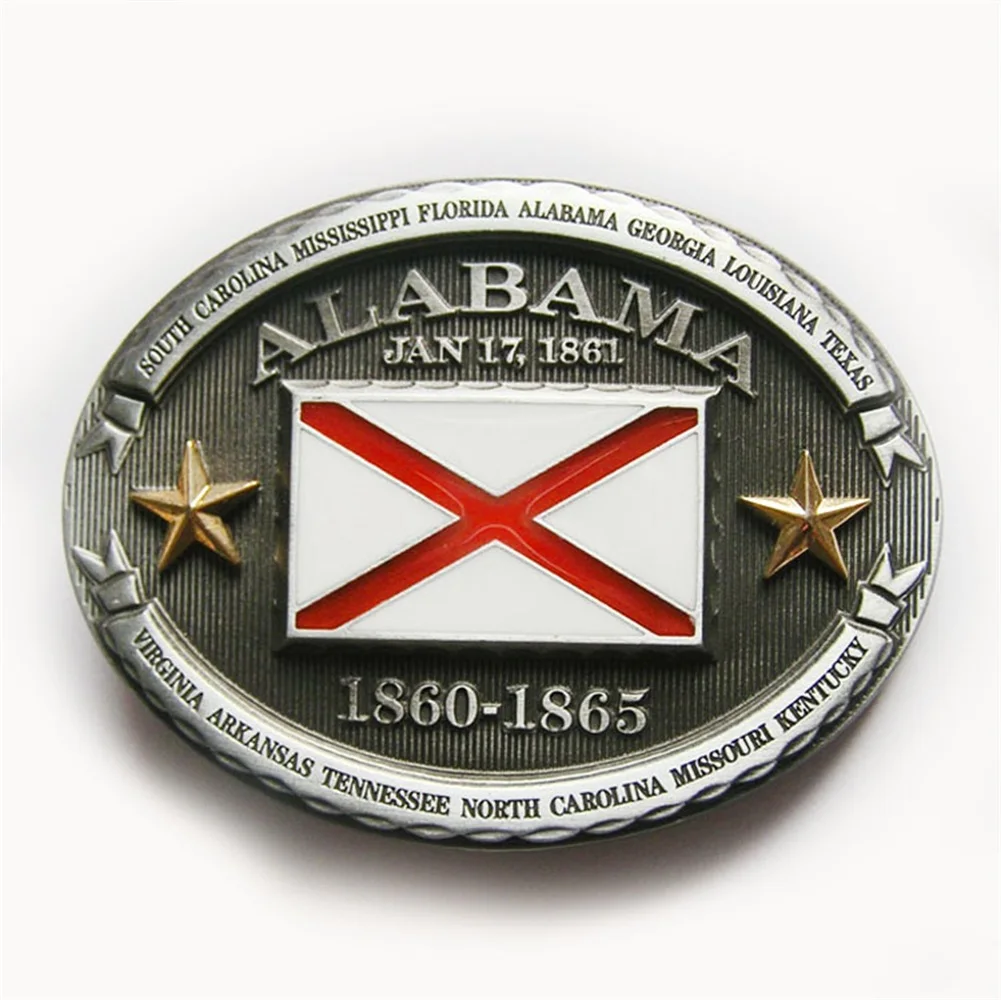 Novo estilo vintage bandeira oval cinto fivela gurtelschnalle também estoque nos eua BUCKLE-FG008