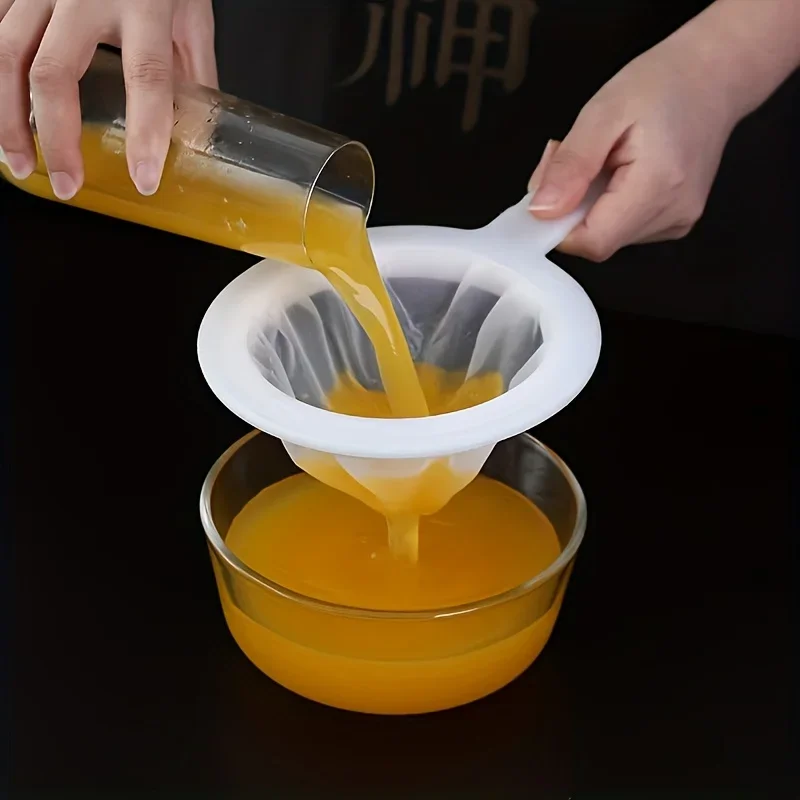 100 Mesh Fine Strainer with Handle Hanging Food Filter for Sourdough Tea Cold Brew Kombucha Flour Juice Kitchen Accessories