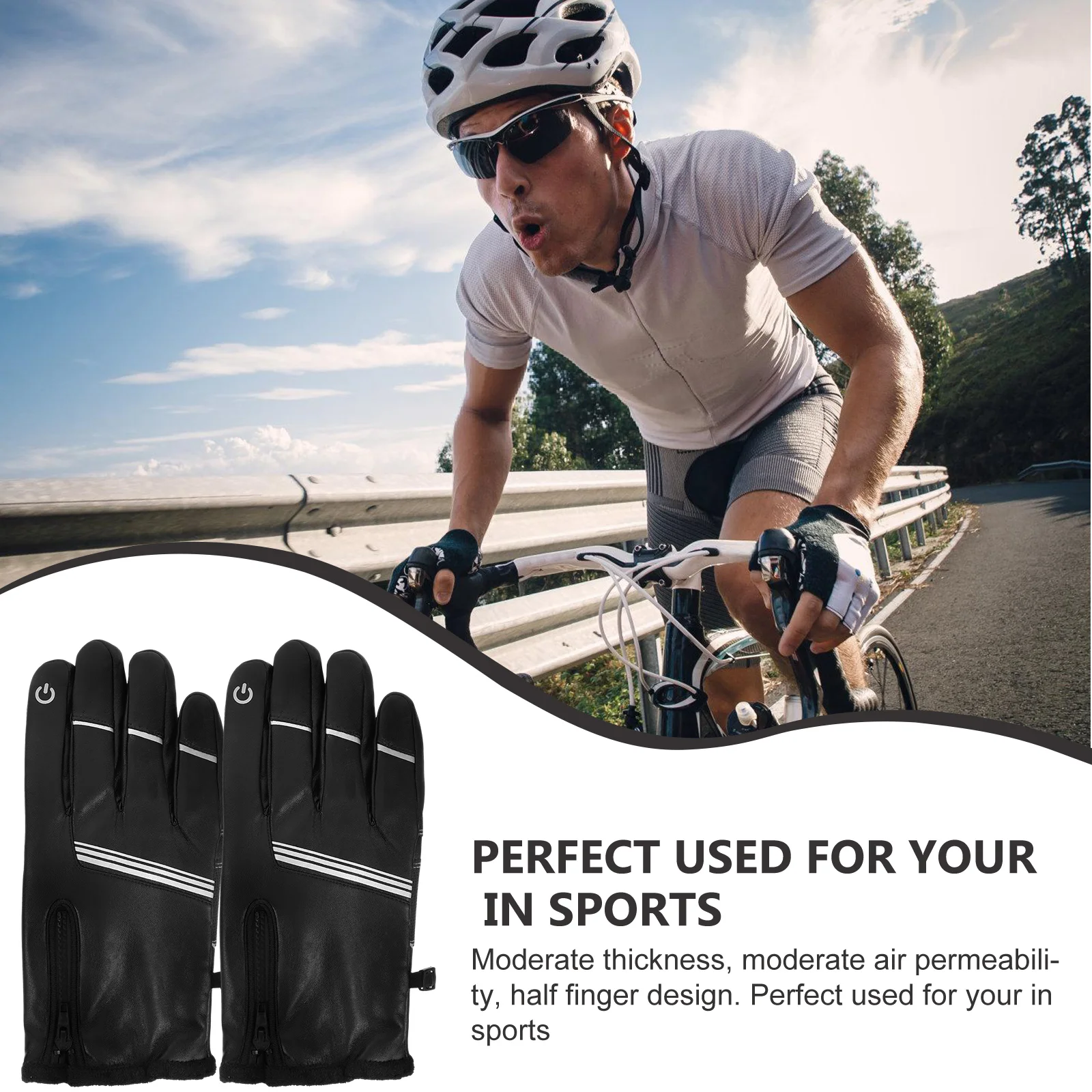 

Warm Winter Fishing Warm Riding Touch Screen Men Outdoor Protective Windproof Riding Fishing Gloves Sports Gloves