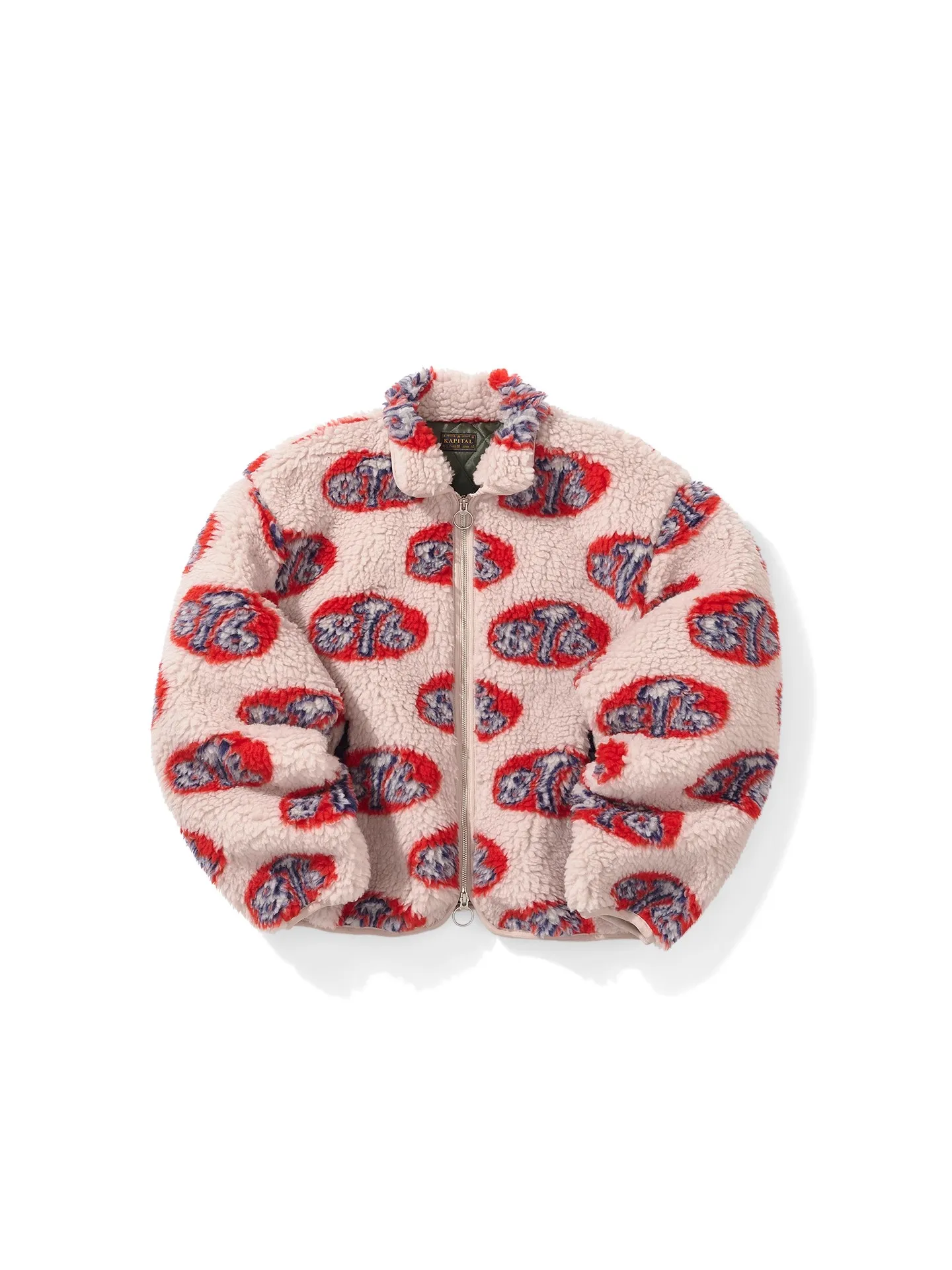 

KAPITAL Hirata and Hongri Lamb Fleece Warm 8T6 Pattern Coat for Men Fashion Loose Casual Jacket