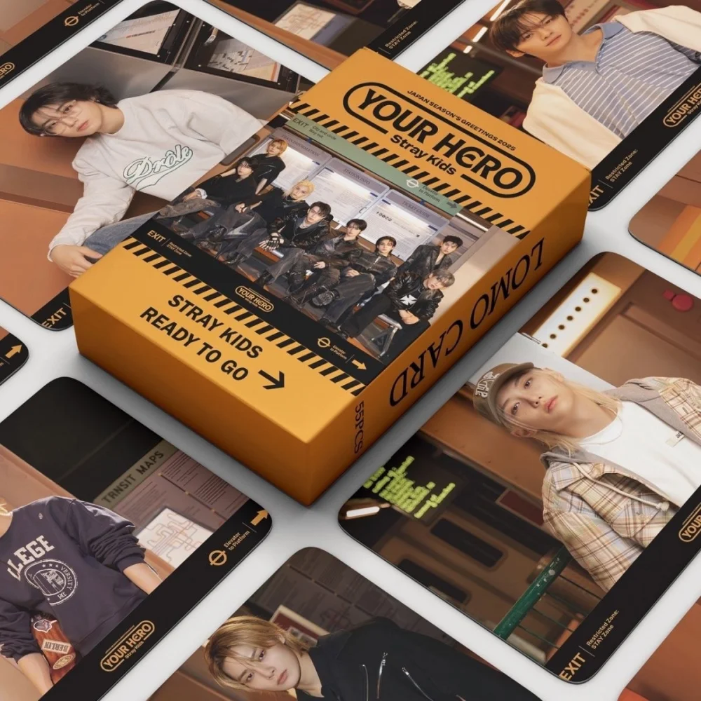 

KPOP's new 55PCS Stray Kids SKZOO YOU HERO KARMA album, Korean Wave star idol photo card, LOMO small card, holiday gift