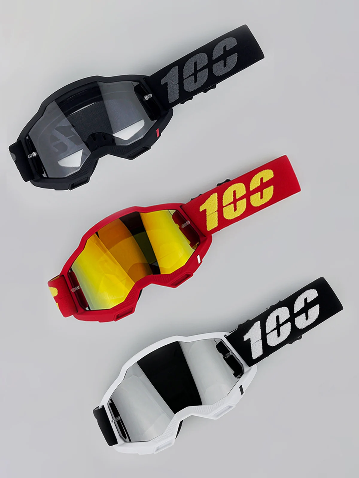 100 lunettes de moto lunettes de motocross lunettes de soleil tout-terrain pour homme vtt ATV masque coupe-vent Protection cyclisme lunettes de course