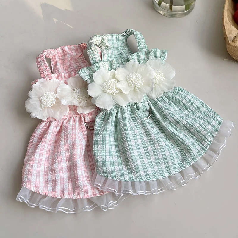 

Small Dog Dress Summer Cat Skirt Pet Clothes Chihuahua Poodle Yorkshire Pomeranian Shih Tzu Bichon Maltese Dog Dresses Costume