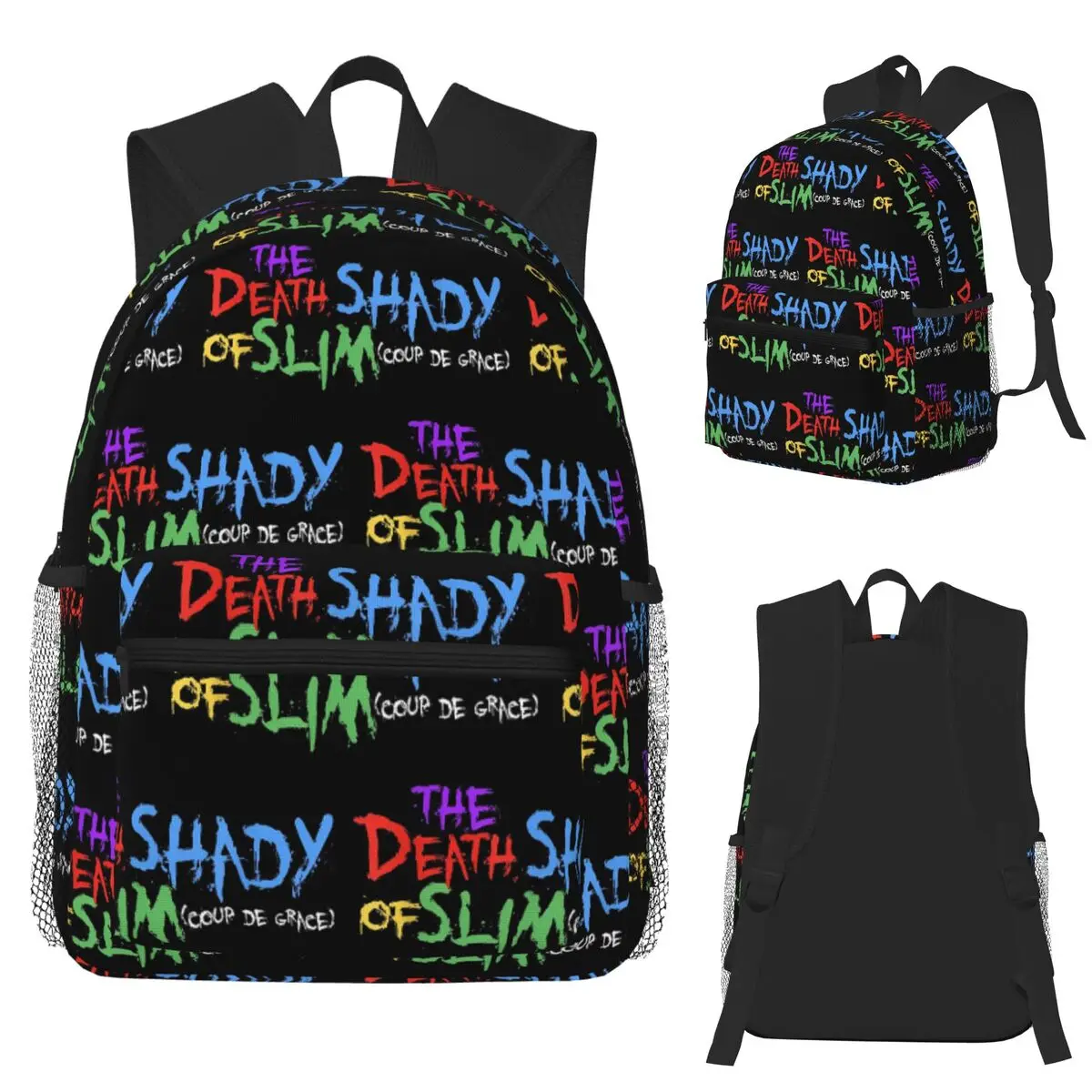 

Студенческий рюкзак Death Of Slim Shady Eminem, школьная сумка, походный дорожный рюкзак для мальчиков и девочек, сумка для книг, сумки на плечо