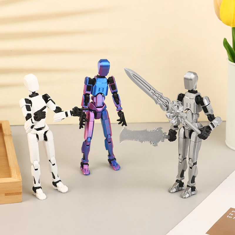 Creative 3D Printing Doll Model 13 Tentacle Series Robot Action Figures Multi-jointed Movable Deformation Robot Ornaments