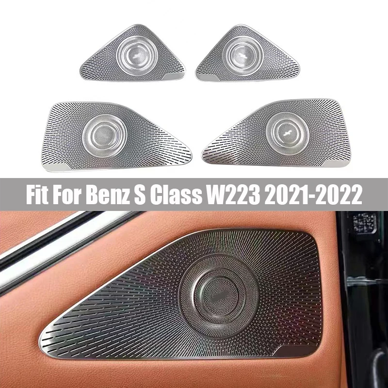 Four Door Speaker Cover Suitable for Mercedes-Benz S-Class W223 2021 - 2022  Replacement Installation