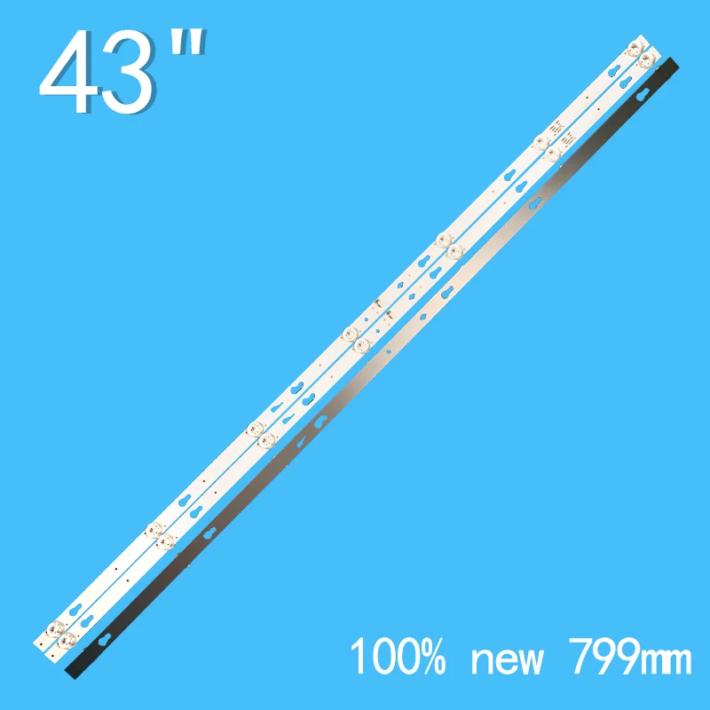 799MM 3PCS LED strip for 43