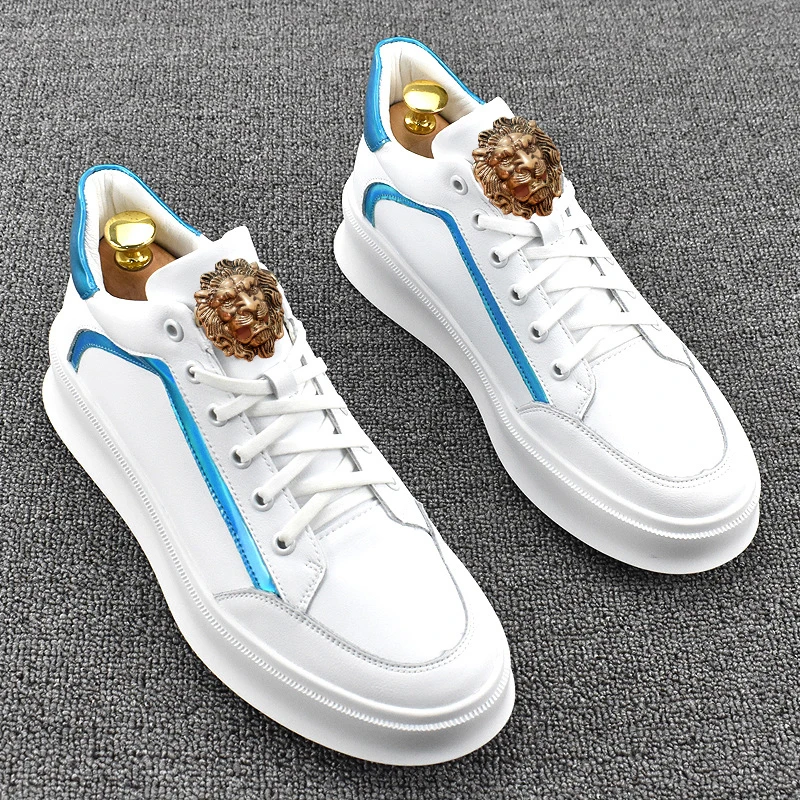 

Дышащая повседневная обувь с низким берцем — Мужская обувь, парусиновая обувь, новый стиль, воловья кожа, белые кроссовки, повседневная спортивная обувь