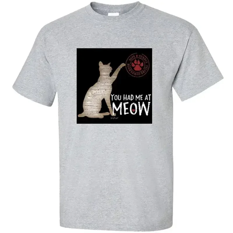 Trenz Shirt Company You Had Me At Meow Unisex Short Sleeve Tshirt