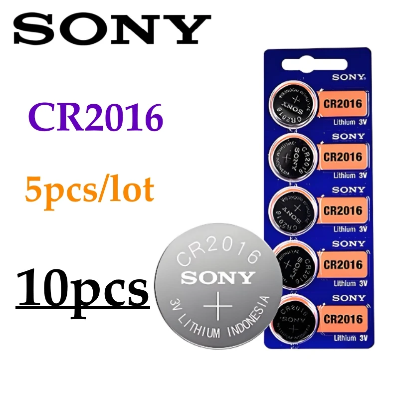 10Pcs Original SONY CR2032 battery CR2025 CR2016 CR 2032 CR 2025 CR 2016 3V Batteria for Car Remote Control Watch Motherboard