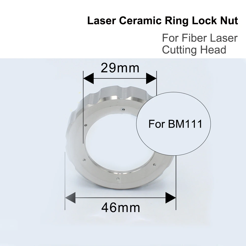 Laser keramische ringborgmoer Bevestig ring voor fiberlasersnijkop Mondstukverbindingsonderdeel